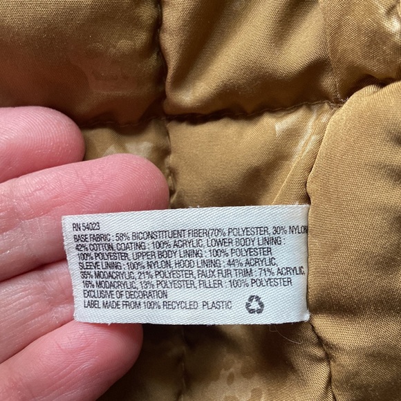 Gap Tan Hooded Utility Coat (Very Warm!) 18-24m - Picture 13 of 15